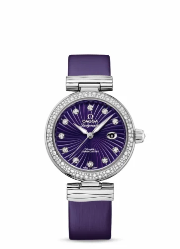 Omega LadyMatic Co-Axial 34 Stainless Steel / Diamond / Purple 425.37.34.20.60.001 (42537342060001)